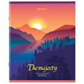 Тетрадь А5 48 л. BRAUBERG скоба, клетка, обложка картон, "Majesty" (микс в спайке), 404368 404368