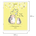 Тетрадь А5 48 л. BRAUBERG скоба, клетка, обложка картон, "Приключения Ёжика" (микс в спайке), 404366 404366