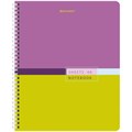 Тетрадь А5 48 л. BRAUBERG, гребень, клетка, глянцевая ламинация, "Color" (микс в спайке), 404342 404342