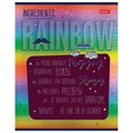 Тетрадь А5 48 л. HATBER скоба, клетка, металлизированный картон, "Rainbow" (5 видов в спайке), 48Т5мтлВ1 404477