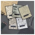 Тетрадь А5 48 л. АЛЬТ скоба, клетка, глянцевый лак, "Газета" (5 видов), 7-48-1146 404111