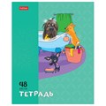 Тетрадь А5 48 л., HATBER скоба, клетка, обложка картон, "Dog mafia" (микс в спайке), 083566, 48Т5В1 405274