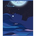 Тетрадь А5 48 л., ПЗБМ скоба, клетка, Soft-Touch, глиттер, "Космо" (микс в спайке), 23829 405401