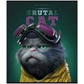 Тетрадь А5 48 л., ПЗБМ, скоба, клетка, конгрев, TWIN-лак, "Брутальные коты" (5 видов), 27391 405008