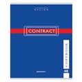 Тетрадь А5, 48 л., BRAUBERG скоба, клетка, обложка картон, "CONTRACT", 400519 400519