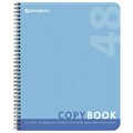 Тетрадь А5, 48 л., BRAUBERG, гребень, клетка, обложка картон, ОДНОТОННАЯ, 401871 401871