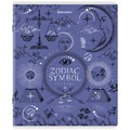 Тетрадь А5, 48 л., BRAUBERG, скоба, клетка, матовая ламинация, фольга, "Zodiac Symbol" (микс в спайке), 404369 404369
