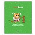 Тетрадь А5, 48 л., BRAUBERG, скоба, клетка, обложка картон, "Кот-Энтузиаст" (микс в спайке), 404365 404365