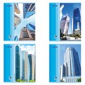 Тетрадь А5, 48 л., BRAUBERG, скоба, клетка, обложка картон, МЕГАПОЛИС, 402777 402777