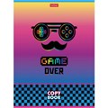 Тетрадь А5, 48 л., HATBER, скоба, клетка, обложка картон, "CrazyColor" (5 видов в спайке), 48Т5В1 113816