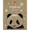 Тетрадь А5, 48 л., HATBER, скоба, клетка, обложка крафт-картон, "Милые зверьки" (микс в спайке), 066339, 48Т5В1 404149