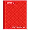 Тетрадь А5, 48 л., STAFF, скоба, клетка, офсет №2 ЭКОНОМ, обложка картон, "АБСОЛЮТ", 402784 402784