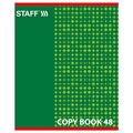 Тетрадь А5, 48 л., STAFF, скоба, клетка, офсет №2 ЭКОНОМ, обложка картон, "ОДИН ЦВЕТ" (точки), 402782 402782