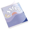 Тетрадь обложка пластик, А5, 48 л., скоба, клетка, ERICH KRAUSE, "Cat Day" (микс в спайке), 54159 405267