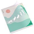 Тетрадь обложка пластик, А5, 48 л., скоба, клетка, ERICH KRAUSE, "Cat Day" (микс в спайке), 54159 405267
