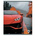 Тетрадь обложка пластик, А5, 48 л., скоба, клетка, ERICH KRAUSE, "Rain Drive" (микс в спайке), 63377 405268