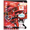 Тетрадь А5 80 л. BRAUBERG, гребень, клетка, обложка картон, "Anime Cats" (микс в спайке), 404415 404415