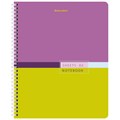 Тетрадь А5 80 л. BRAUBERG, гребень, клетка, обложка картон, "Color" (микс в спайке), 404413 404413