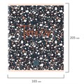 Тетрадь А5 96 л. BRAUBERG скоба, клетка, обложка картон, "Terrazzo" (микс в спайке), 404437 404437