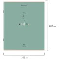 Тетрадь А5 96 л. BRAUBERG скоба, линия, обложка картон, "Natural" (микс в спайке), 404440 404440
