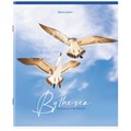 Тетрадь А5, 80 л., BRAUBERG, скоба, клетка, обложка картон, "By the Sea", 404410 404410
