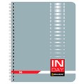 Тетрадь А5, 96 л., BRAUBERG, гребень, клетка, обложка картон, "INDAY", 400526 400526