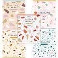 Тетрадь А5, 96 л., BRAUBERG, скоба, клетка, TWIN-лак, "Natura Terrazzo", 404431 404431