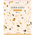 Тетрадь А5, 96 л., BRAUBERG, скоба, клетка, TWIN-лак, "Natura Terrazzo", 404431 404431