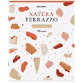 Тетрадь А5, 96 л., BRAUBERG, скоба, клетка, TWIN-лак, "Natura Terrazzo", 404431 404431