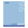 Тетрадь А5, 96 л., BRAUBERG, скоба, клетка, обложка картон, ОДИН ЦВЕТ, 401875 401875