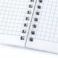Тетрадь А5, 96 л., ОФИСМАГ, гребень, клетка, обложка картон, МОНОХРОМ, 402797 402797