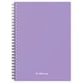 Тетрадь обложка пластик, А5, 80 л., спираль, клетка, ErichKrause, "Pastel" ассорти (4 вида), 50162 405270