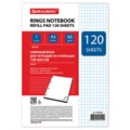Сменный блок для тетради на кольцах, А5, 120 л., BRAUBERG, "Белый", 403260 403260