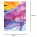 Тетрадь на кольцах А5 160х212 мм, 120 листов, картон, фольга, клетка, BRAUBERG, "Liquid art", 404738 404738