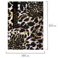 Тетрадь на кольцах А5 165х215 мм, 120 листов, твердый картон, клетка, BRAUBERG, "Leopard", 404712 404712