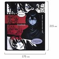 Тетрадь на кольцах А5 175х215 мм, 120 листов, твердый картон, клетка, BRAUBERG, "Anime Manga", 404715 404715