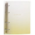 Тетрадь на кольцах А5 175х220 мм, 120 л., пластик, с разделителями, BRAUBERG, Желтый, 404628 404628