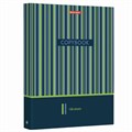Тетрадь на кольцах БОЛЬШАЯ А4 (225х300 мм), 100 листов, твердый картон, клетка, BRAUBERG, Полосы, 403273 403273