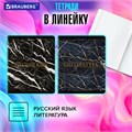 Тетради предметные, КОМПЛЕКТ 12 ПРЕДМЕТОВ, 48 л., SoftTouch, фольга, BRAUBERG, "MARBLE", 404326 404326