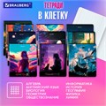 Тетради предметные, КОМПЛЕКТ 12 ПРЕДМЕТОВ, 48 л., матовая ламинация, BRAUBERG, "ANIME GIRLS", 404832 404832