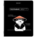 Тетрадь предметная МЕМЫ 48 л., TWIN-лак, ГЕОГРАФИЯ, клетка, подсказ, BRAUBERG, 405100 405100