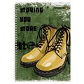 Тетрадь А4 80 л. АЛЬТ гребень, клетка, глянцевая ламинация, "BOOTS" (3 вида), 7-80-1120 404105