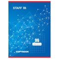 Тетрадь А4 96 л. STAFF Basic скоба, клетка, офсет №2 ЭКОНОМ, обложка картон, ЭКСКЛЮЗИВ, 402651 402651