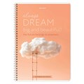 Тетрадь А4, 80 л., BRAUBERG, гребень, клетка, обложка картон, "Dream", 404049 404049