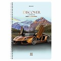 Тетрадь А4, 80 л., BRAUBERG, гребень, клетка, обложка картон, Discover, 404050 404050