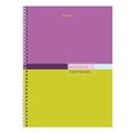 Тетрадь А4, 80 л., BRAUBERG, гребень, клетка, обложка твердая, "Color", 404055 404055