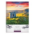 Тетрадь А4, 80 л., BRAUBERG, гребень, клетка, обложка твердая, "Nature", 404054 404054