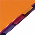 Тетрадь-блокнот 120 л., A5, 170x215 мм, BRAUBERG, линия, гребень, обложка пластиковая, 4 разделителя, "Rich", 401791 401791