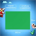Доска для лепки компактная с 2 стеками А5, 205х150 мм, зеленая, ПИФАГОР, 270559 270559