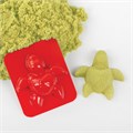 Песок для лепки кинетический BRAUBERG KIDS, желтый, 500 г, 2 формочки, ведерко, 665091 665091